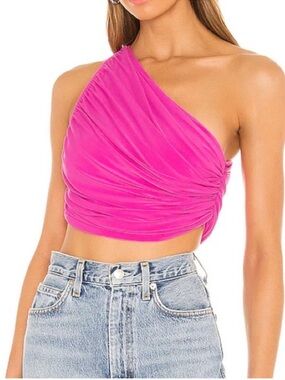 Norma Kamali Diana top Pink Fuchsia